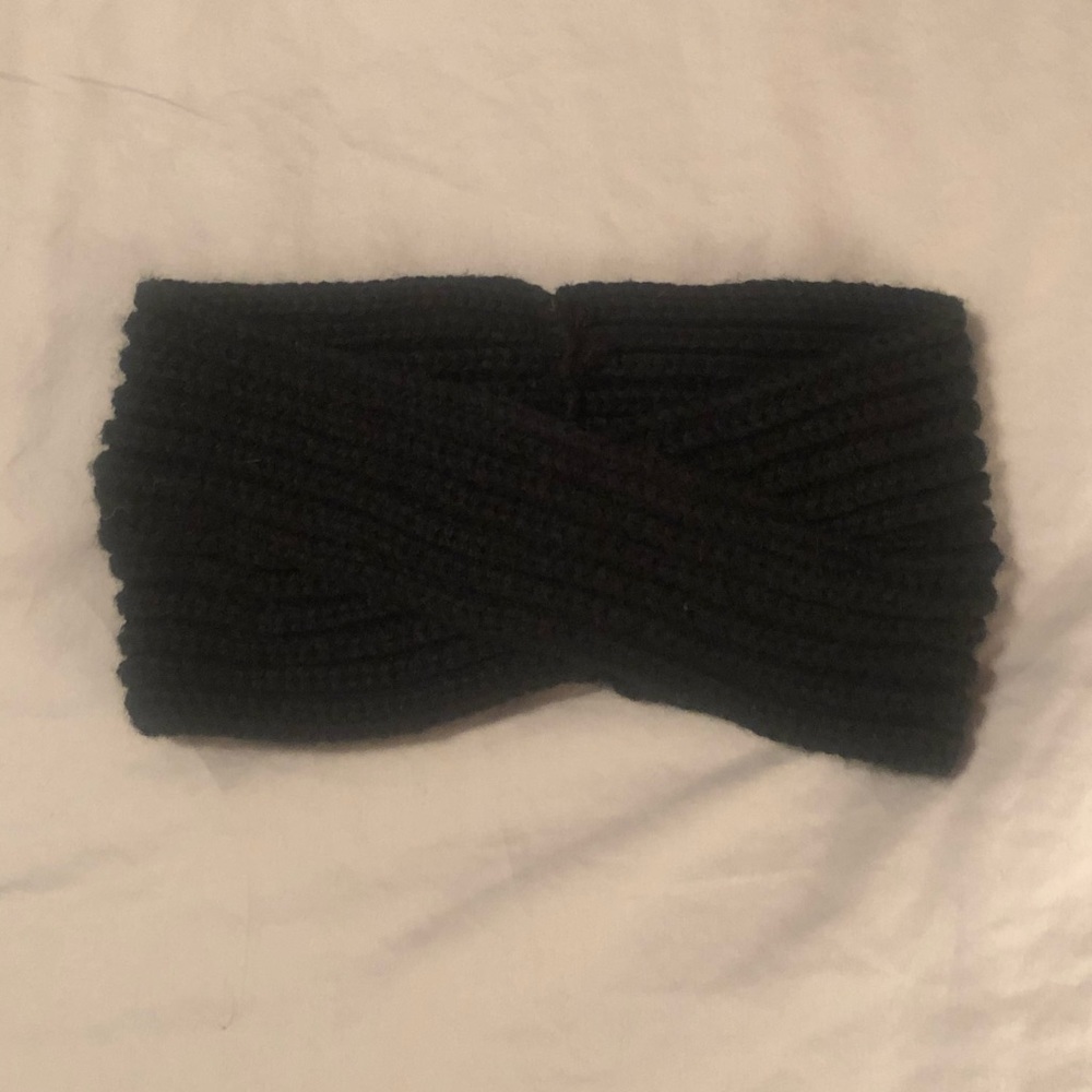 Twist Front Knit Winter Headwrap